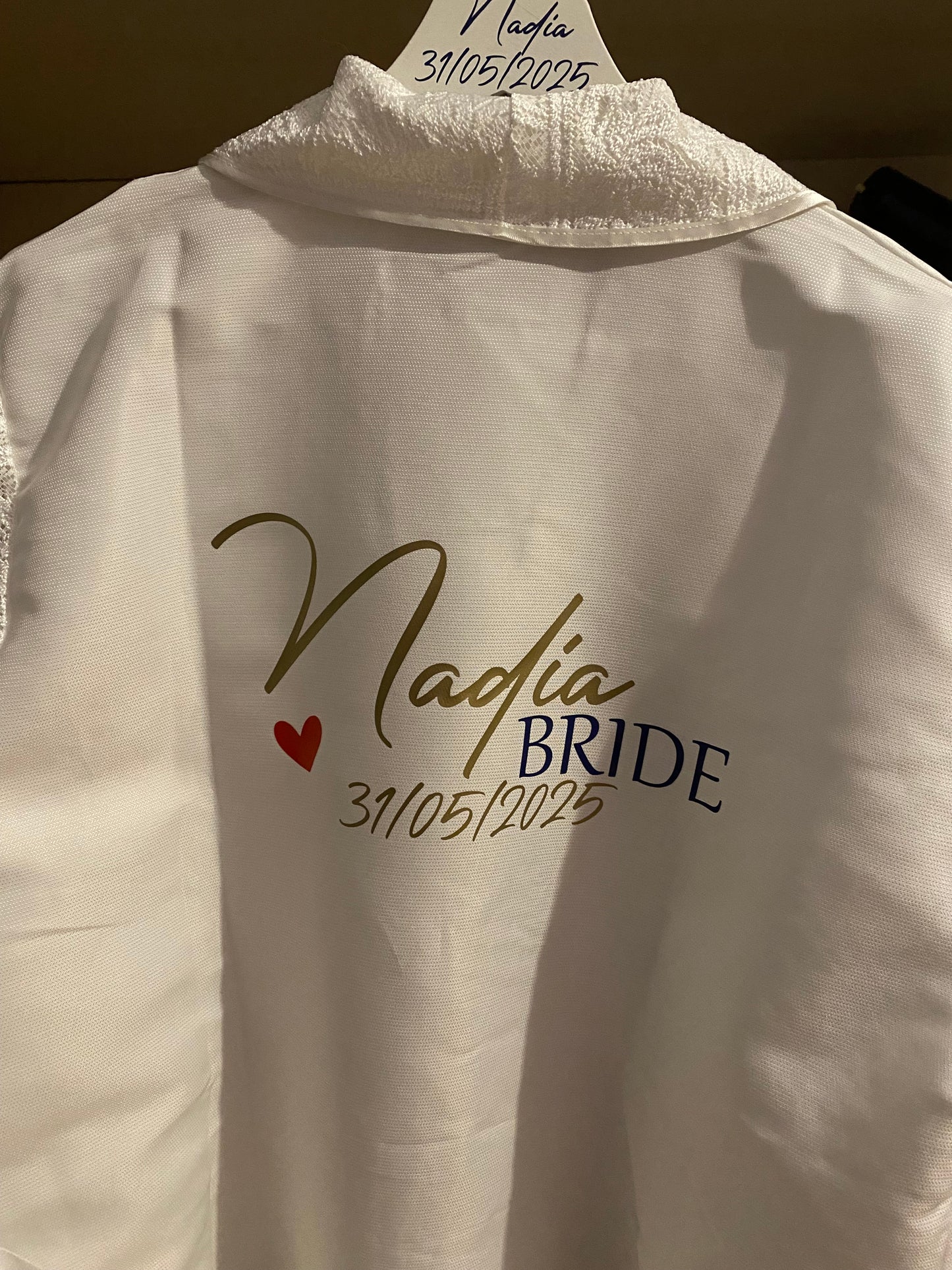 Gruccia in legno personalizzata