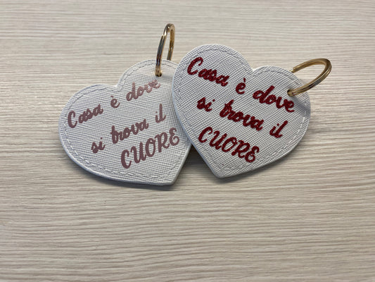 Portachiavi cuore personalizzato