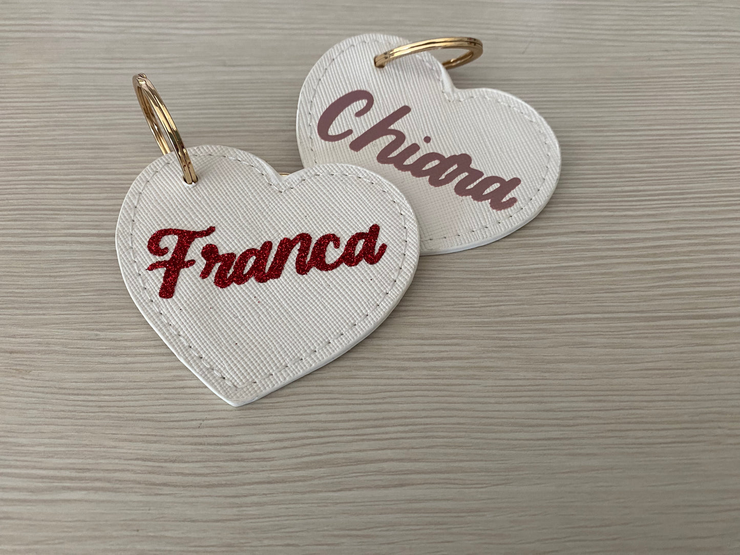 Portachiavi cuore personalizzato