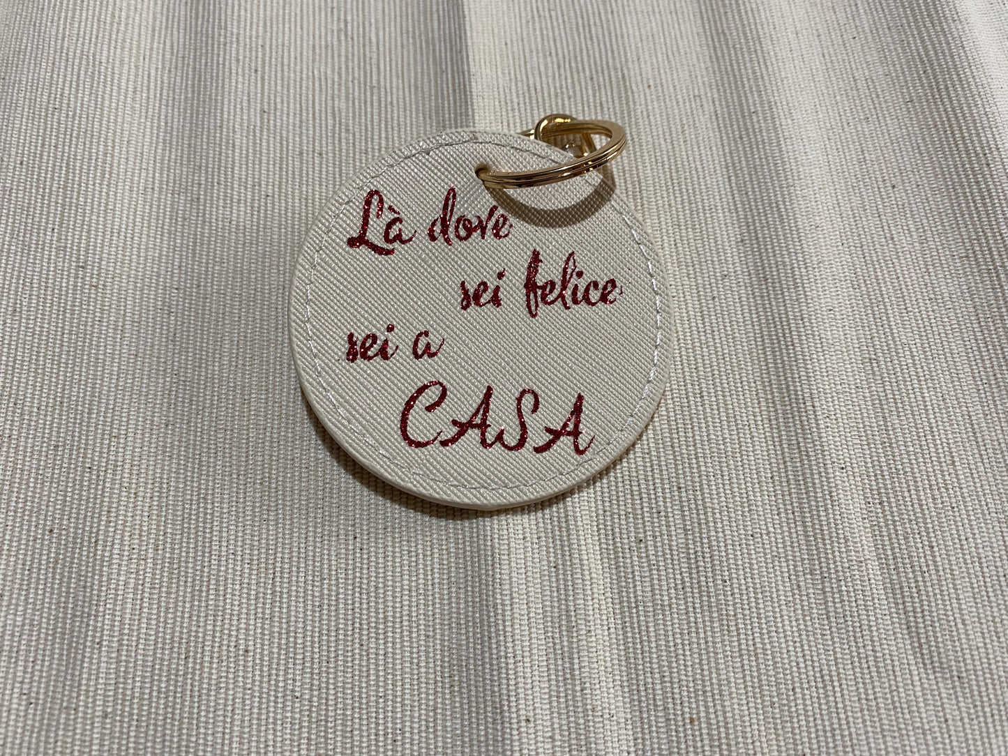 Portachiavi tondo personalizzato
