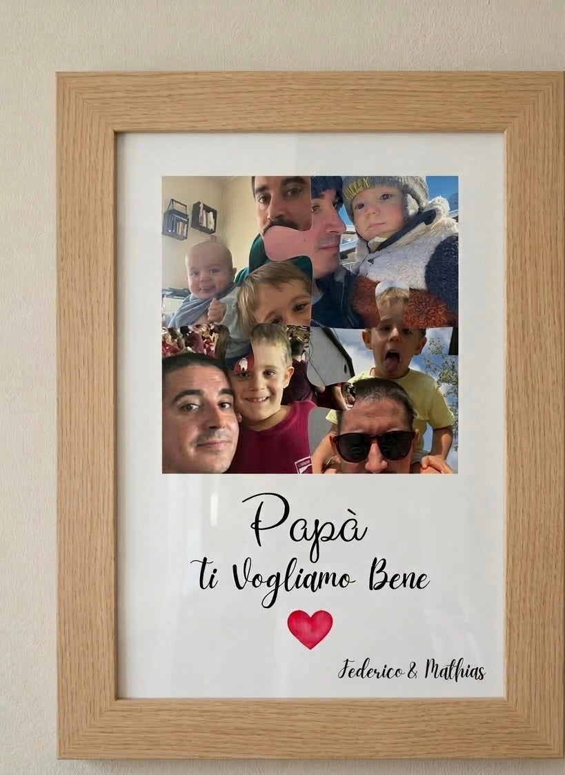 Cornice puzzle con dedica