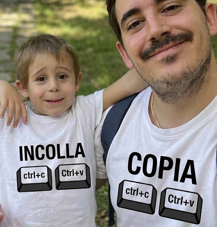 Coordinato t-shirt papà e figlia/o