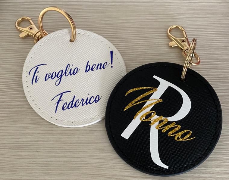 Portachiavi tondo personalizzato